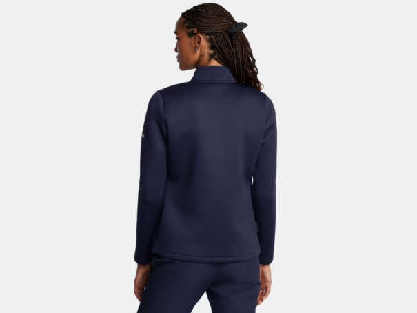 Ladies Under Armour Drive Pro Hybrid Full Zip - 1387140 410 Midnight Navy - Image 3