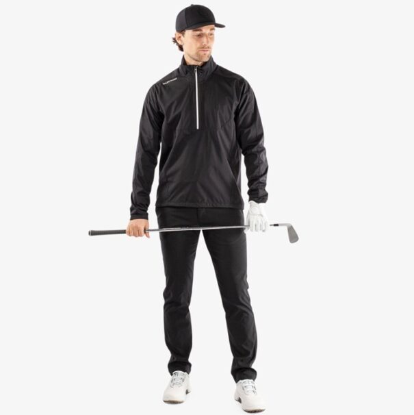 Men’s Galvin Green Ames Windproof Water Repellant Jacket - Black White - Image 4