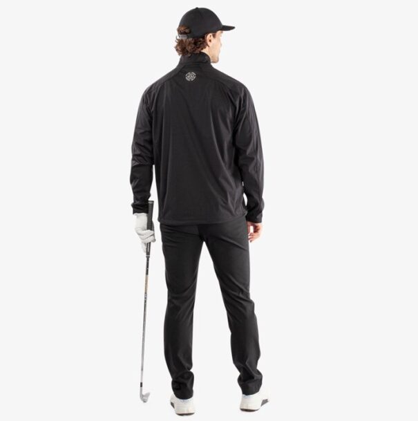 Men’s Galvin Green Ames Windproof Water Repellant Jacket - Black White - Image 8