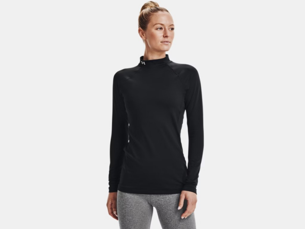 Ladies Under Armour Mockneck - 1368702 001 Black
