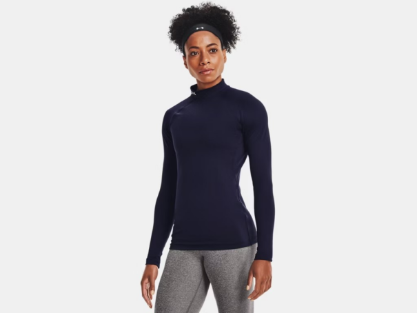 Ladies Under Armour Mockneck - 1368702 410 Midnight Navy