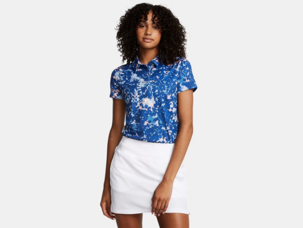 Ladies Under Armour Playoff 3.0 Polo - 1387148 432 Tech Blue Nimbus Blue