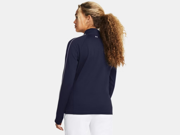 Ladies Under Armour Storm Full Zip Midlayer - 1382819 410 Midnight Navy - Image 3