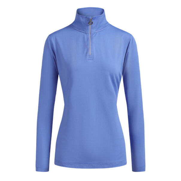 Ladies JRB 1/4 Zip Midlayer - Plain Cornflower