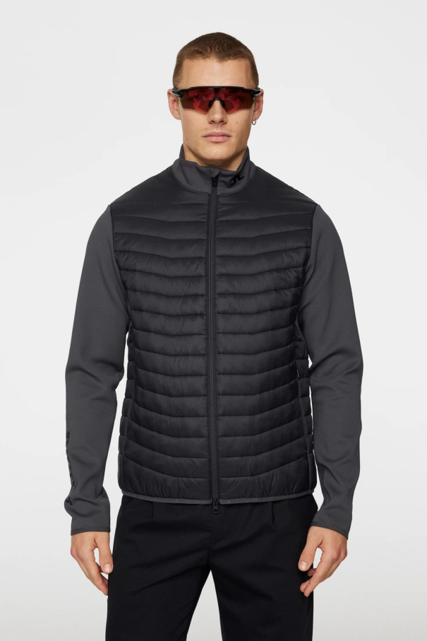 Men’s J. Lindeberg Holden Quilt Hybrid Jacket - Asphalt