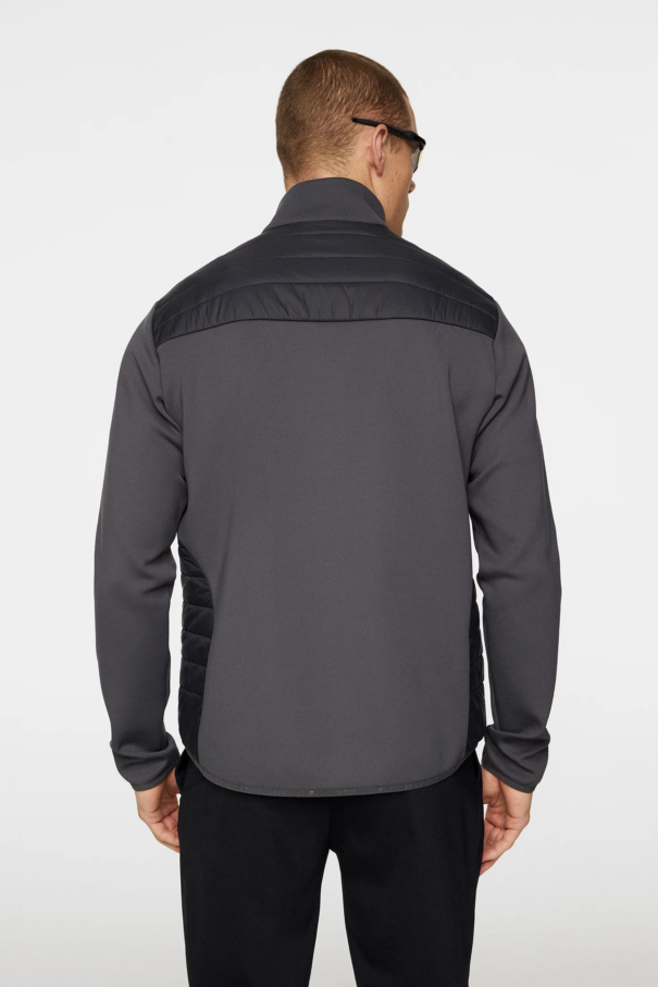 Men’s J. Lindeberg Holden Quilt Hybrid Jacket - Asphalt - Image 4