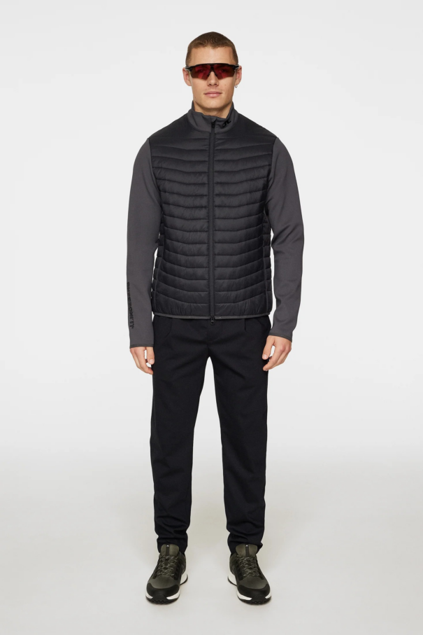 Men’s J. Lindeberg Holden Quilt Hybrid Jacket - Asphalt - Image 5