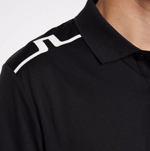 Men’s J. Lindeberg Lionel Polo - Black - Image 4