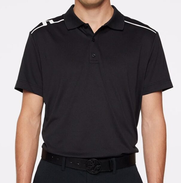 Men’s J. Lindeberg Lionel Polo - Black - Image 7