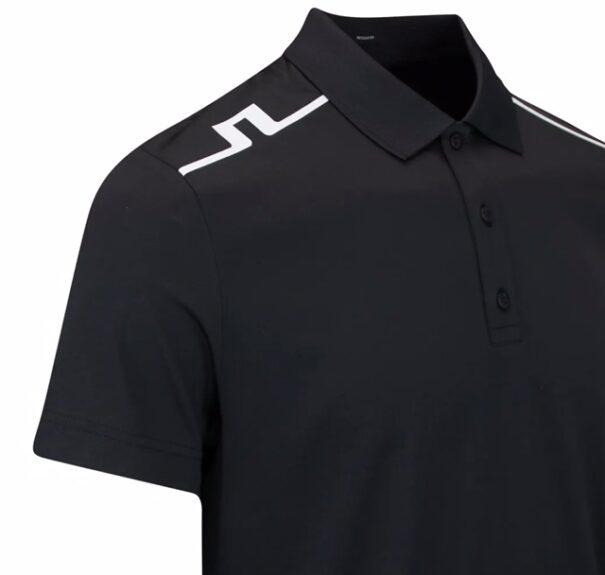 Men’s J. Lindeberg Lionel Polo - Black - Image 8
