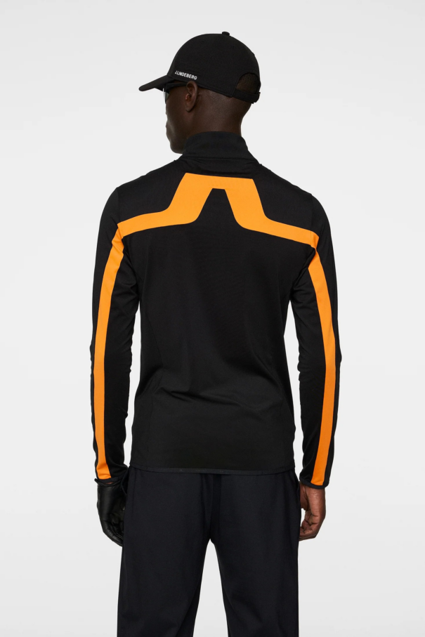 Men’s J. Lindeberg Jarvis Mid Layer - Persimmon Orange - Image 4