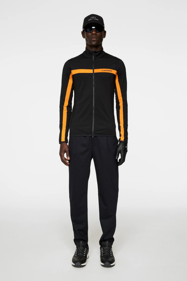 Men’s J. Lindeberg Jarvis Mid Layer - Persimmon Orange - Image 5
