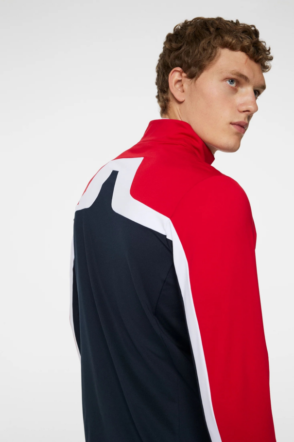 Men’s J. Lindeberg Jarvis Mid Layer - Barbados Cherry - Image 6