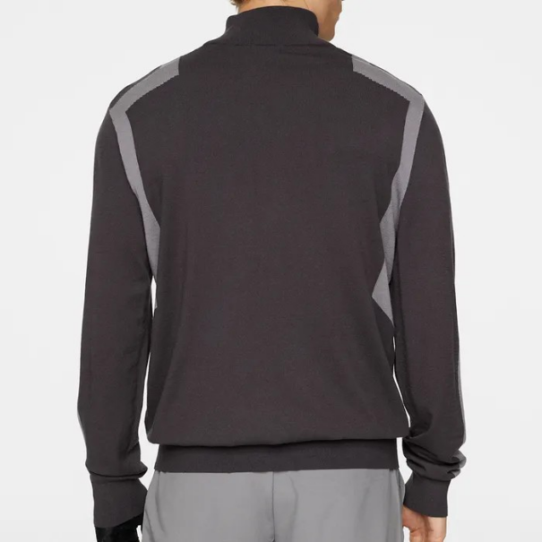 Men’s J. Lindeberg Kendrick Knitted Zip Sweater - Asphalt - Image 5
