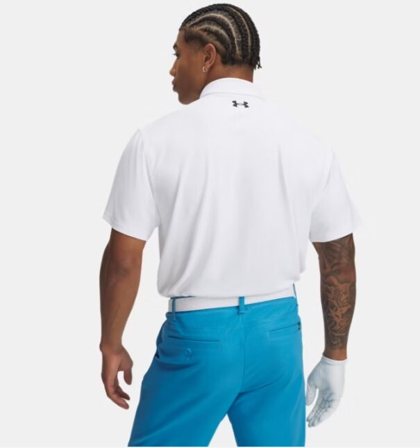 Men's Under Armour T2G Pique Polo - 1390123-100 White - Image 2