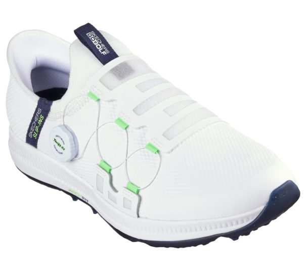 Men's Skechers GO GOLF Elite 5 Slip-In - 214066 White Navy - Image 5