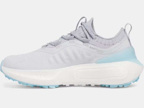 Ladies Under Armour W Phantom Fore Golf Shoes - 3028244-101 Distant Gray Stream Gray - Image 3