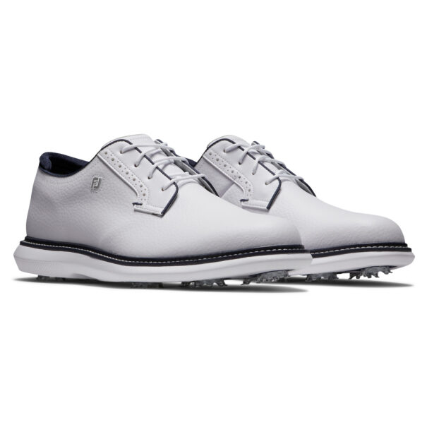Men's FootJoy Blucher Traditions - 57938 White Navy - Image 5