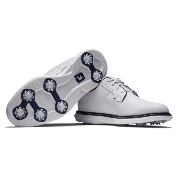 Men's FootJoy Blucher Traditions - 57938 White Navy - Image 6
