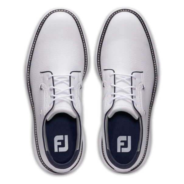 Men's FootJoy Blucher Traditions - 57938 White Navy - Image 7