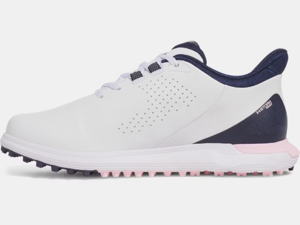 Ladies Under Armour W Drive Fade SL - 3028245-101 White Prime Pink Midnight Navy - Image 2