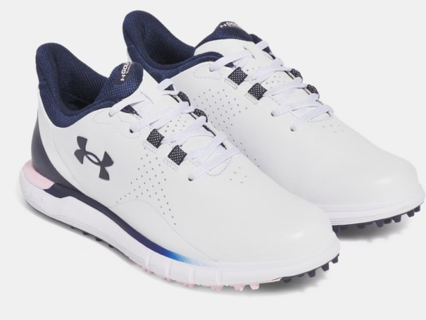 Ladies Under Armour W Drive Fade SL - 3028245-101 White Prime Pink Midnight Navy - Image 4