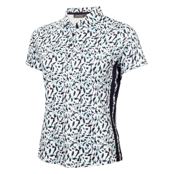 Green Lamb Odelle Printed Polo - SG25067 Arielli Print