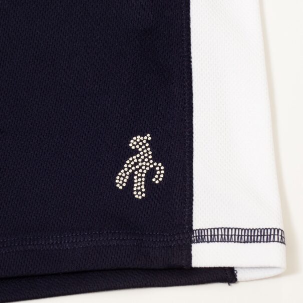 Green Lamb Odette Scalloped Sleeveless Polo - SG25071 Navy - Image 6