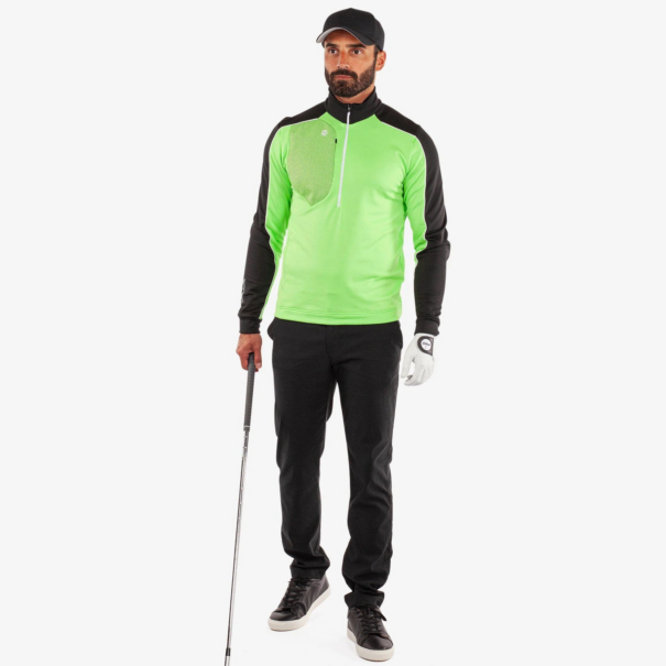 Men’s Galvin Green Dave Insula Mid Layer - Fresh Green Black - Image 3