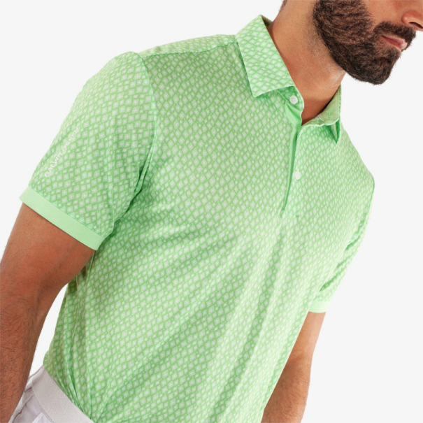 Men’s Galvin Green Manuel Breathable Shirt - Fresh Green White - Image 4