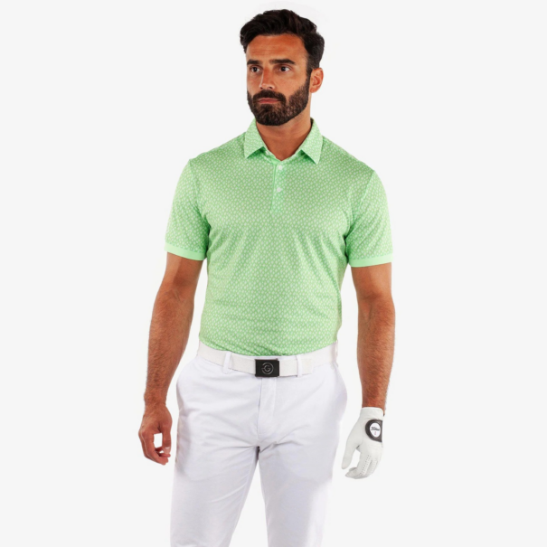 Men’s Galvin Green Manuel Breathable Shirt - Fresh Green White