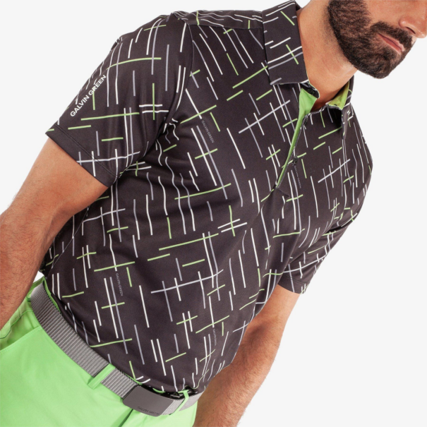 Men’s Galvin Green Mathias Breathable Shirt - Black Fresh Green - Image 4