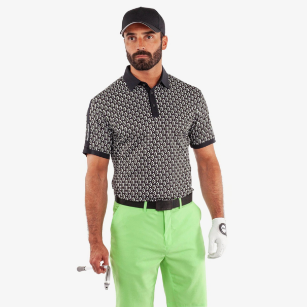 Men’s Galvin Green Maxwell Breathable Shirt - Black Fresh Green