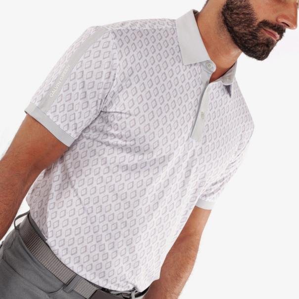 Men’s Galvin Green Maxwell Breathable Shirt - Cool Grey White - Image 4