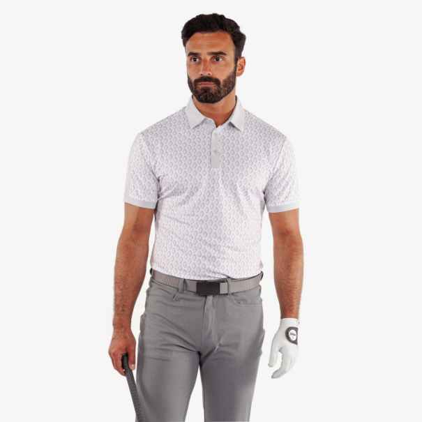 Men’s Galvin Green Maxwell Breathable Shirt - Cool Grey White