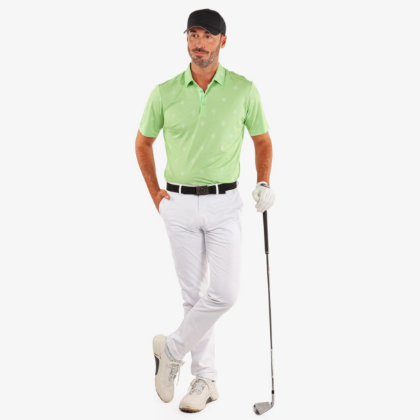 Men’s Galvin Green Memo Breathable Shirt - Fresh Green - Image 4
