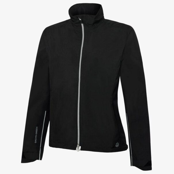 Ladies Galvin Green Ava Waterproof Jacket - Black - Image 4
