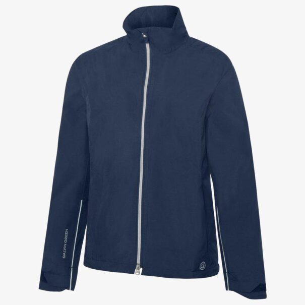 Ladies Galvin Green Ava Waterproof Jacket - Navy - Image 3