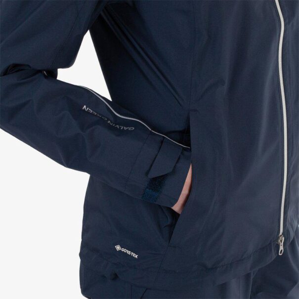 Ladies Galvin Green Ava Waterproof Jacket - Navy - Image 5