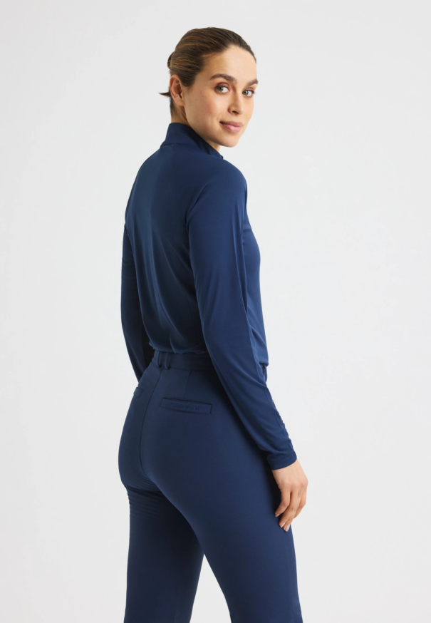 Ladies Rohnisch Addy Long Sleeve - 111517 S014 Navy - Image 4