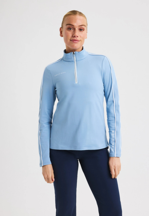 Ladies Rohnisch Amie Brushed Midlayer - 112167-S574 Dove Blue - Image 3