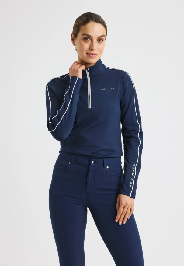 Ladies Rohnisch Amie Brushed Midlayer - 112167-S014 Navy