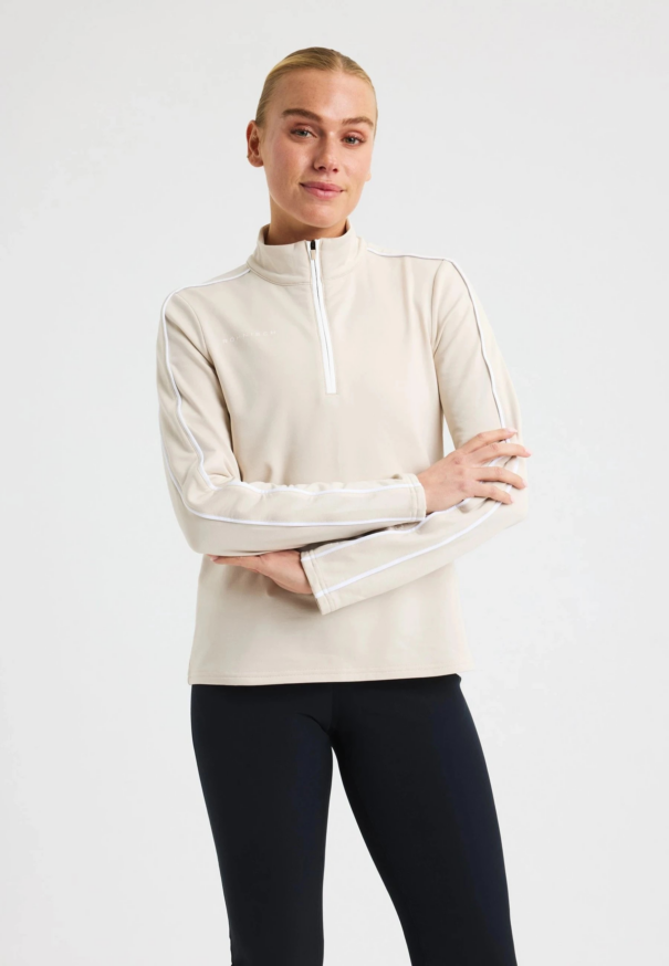 Ladies Rohnisch Amie Brushed Midlayer - 112167-S445 Oat - Image 3