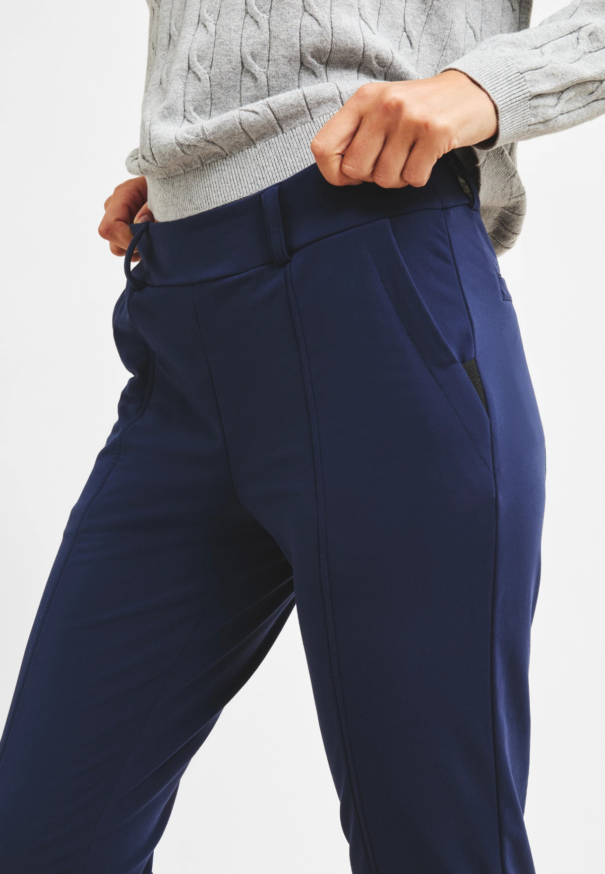 Ladies Rohnisch Thermal Stretch Pull On Pant - 112440 S014 Navy - Image 3