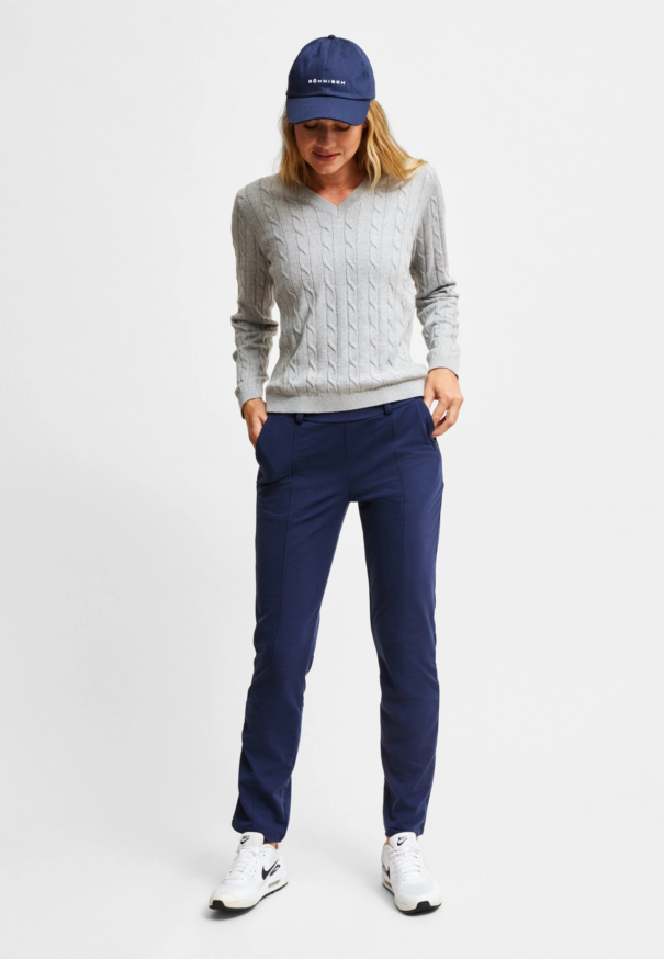 Ladies Rohnisch Thermal Stretch Pull On Pant - 112440 S014 Navy - Image 4